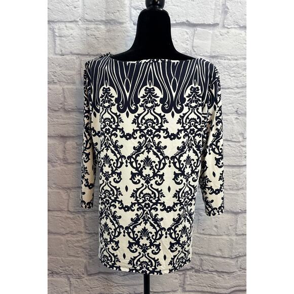 Charter Club Deepest Blue 3/4 Sleeve Blouse XL - Picture 3 of 4